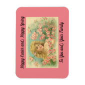 Flexible Vintage Joyeux Magnet de Pâques (Vertical)