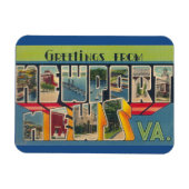 Flexible Virginie, Newport News Magnet (Horizontal)