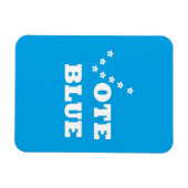 Flexible Vote Blue - Photo Magnet (Horizontal)