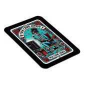 Flexible Vrai crime Carte Junkie Tarot Magnet (Côté Droit)
