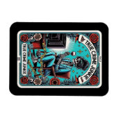 Flexible Vrai crime Carte Junkie Tarot Magnet (Horizontal)