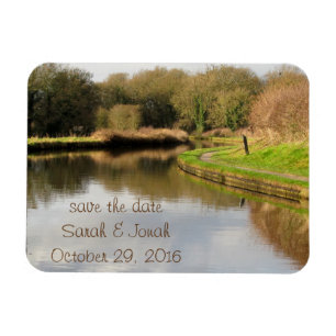 Flexible Water Canal Pond Lake Paysage Photo Magnet