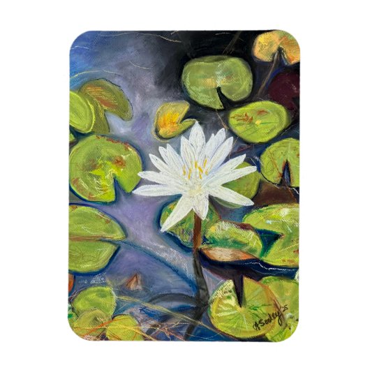 Flexible Water Lily in Bloom Magnet (Vertical)