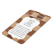 Flexible Wedding Cucumber Sandwich Recipe Magnet (Côté Gauche)