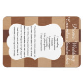 Flexible Wedding Cucumber Sandwich Recipe Magnet (Horizontal)