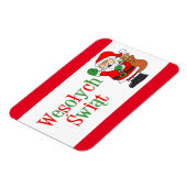 Flexible Wesolych Swiat Magnet de Noël polonais (Côté Gauche)