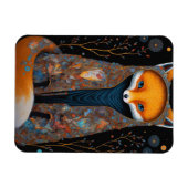 Flexible Whimsical Fox Woodland Imaginaire Magnet (Horizontal)