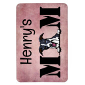 Flexible Whippet Peeking Personnalisé Maman Magnet (Vertical)