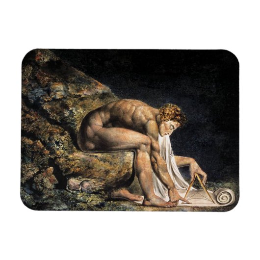 Flexible William Blake Isaac Newton Magnet (Horizontal)