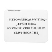Flexible William Wordsworth Magnet de citation (Horizontal)