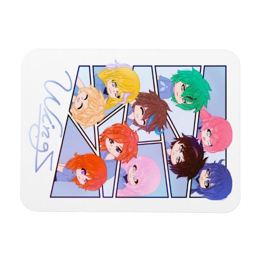 Flexible Wingz Multi Character Magnet (Horizontal)