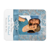 Flexible Winter Wonderland Save the Date Photo Magnet (Horizontal)