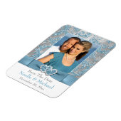 Flexible Winter Wonderland Save the Date Photo Magnet (Côté Gauche)
