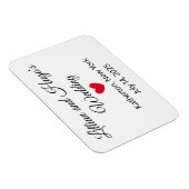 Flexible Words & Heart Mariage Magnet (Côté Droit)
