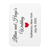 Flexible Words & Heart Mariage Magnet (Vertical)