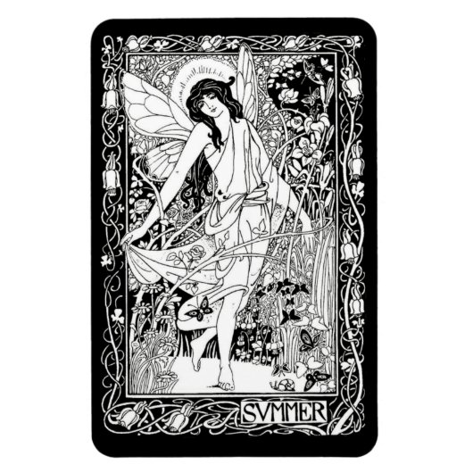 Flexible WQ MAGNET : Art Nouveau Fairy (Vertical)