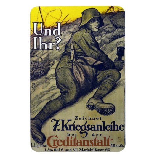 Flexible WWI Allemand Non Mans Land Magnet (Vertical)