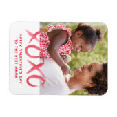 Flexible XOXO Magnet photo de la Saint Valentin pour maman (Horizontal)
