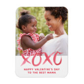 Flexible XOXO Magnet photo de la Saint Valentin pour maman (Vertical)