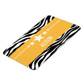 Flexible Yellow Sassy Star Zebra Premium Magnet (Côté Gauche)