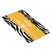 Flexible Yellow Sassy Star Zebra Premium Magnet (Côté Droit)