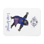 Flexible Yes sir, I can boogie gorilla football magnet (Horizontal)