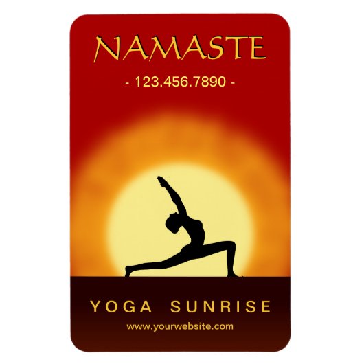 Flexible Yoga Sunrise Pose Yoga Studio Grand Magnet Flexi (Vertical)