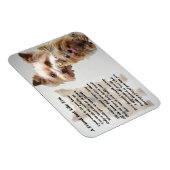 Flexible Yorkshire Terrier Amis Poem Magnet (Côté Droit)