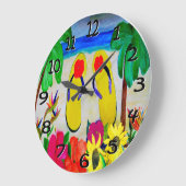 Fli flops à la pendule de plage (Angle)