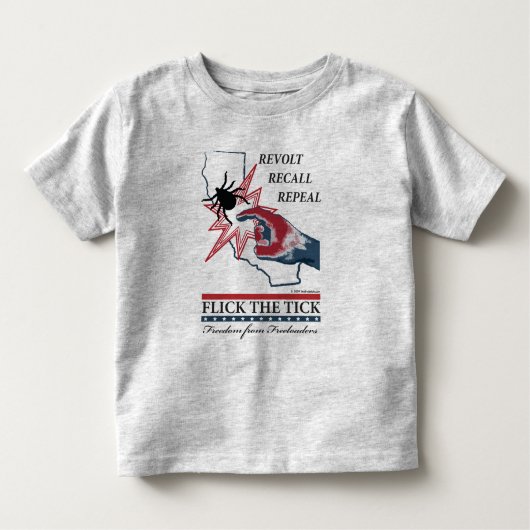 Flick - California Toddler Kinder Shirts (Voorkant)