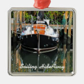 Flicka Sailboat Reflection Ornament (Voorkant)