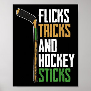 Flicks Tricks En Hockeysticks - Veldhockey Poster