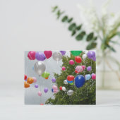 fliegende Luftballon Briefkaart (Staand voorkant)
