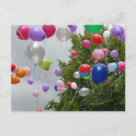 fliegende Luftballon Briefkaart
