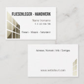 Fliesenleger Handwerk Visitekaartje (Voorkant / Achterkant)