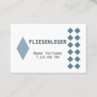Fliesenleger Handwerker Visitekaartje