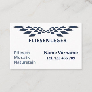 Fliesenleger Handwerker Visitekaartje