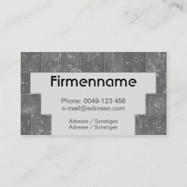 Fliesenleger-Meisterbetrieb Visitekaartje