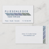 fliesenleger visitekaartje (Voorkant / Achterkant)