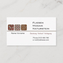 Fliesenleger Visitekaartje
