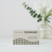 fliesenleger visitekaartje (Staand voorkant)