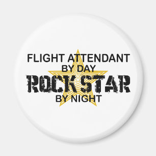 Flight Attendant Rock Star Magneet