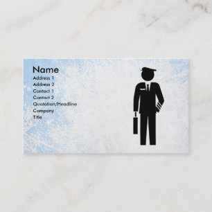 Flight Attendent Business Card-sjabloon Visitekaartje
