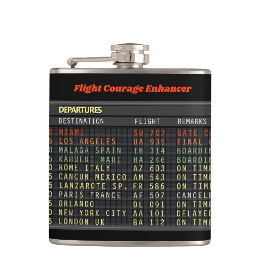 Flight Courage Enhancer Heupfles (Voorkant)
