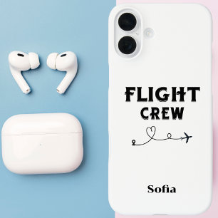 FLIGHT CREW Cool Vliegtuig, Reizen, Familievakanti iPhone 16 Plus Hoesje