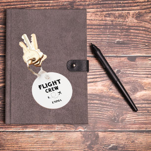 FLIGHT CREW Cool Vliegtuig, Reizen, Familievakanti Sleutelhanger