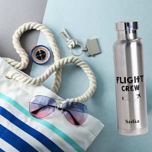 FLIGHT CREW Cool Vliegtuig, Reizen, Familievakanti Waterfles