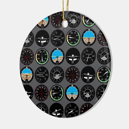 Flight Instruments Keramisch Ornament (Links)