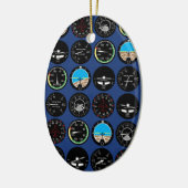 Flight Instruments Keramisch Ornament (Links)