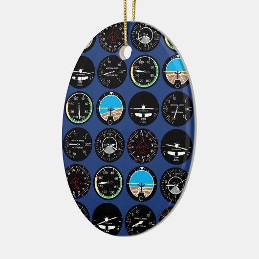 Flight Instruments Keramisch Ornament (Links)